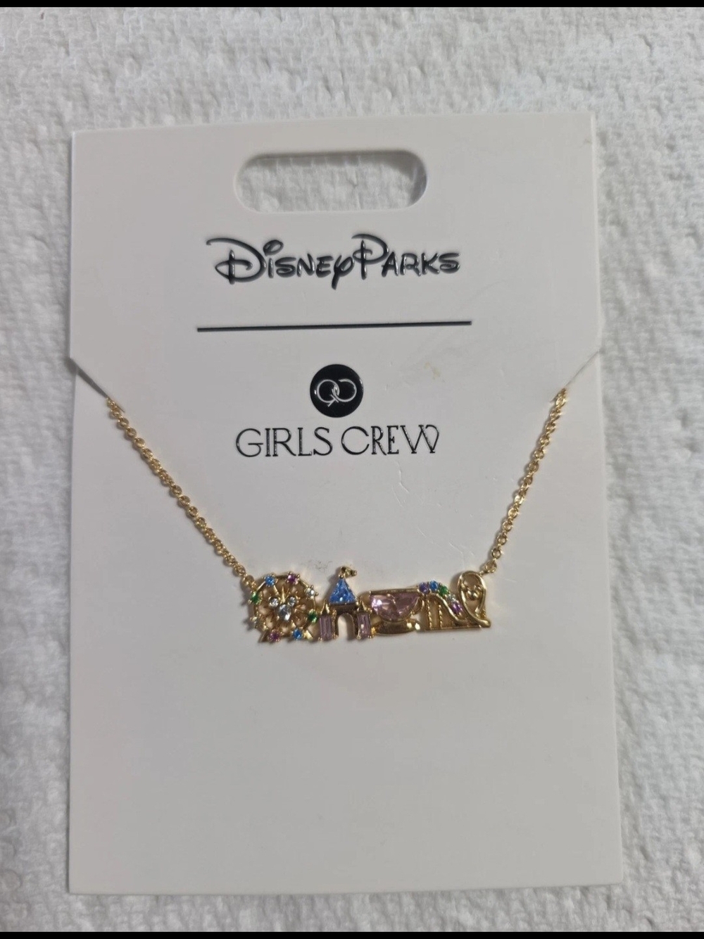Girls Crew Disneyland Parks Necklace - NWT - In Original Packaging -